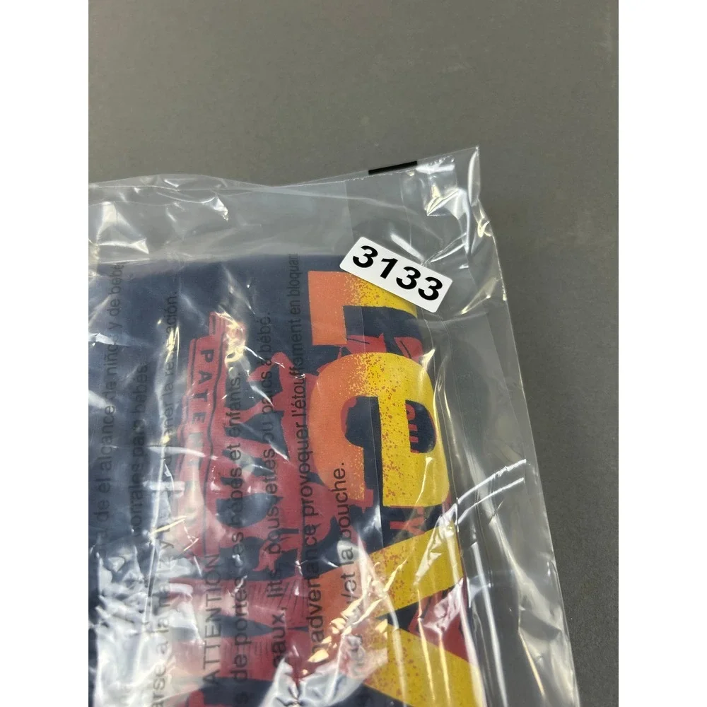 Levis Mens Graphic T-Shirt Navy Blue Red Yellow Logo Short Sleeve Medium